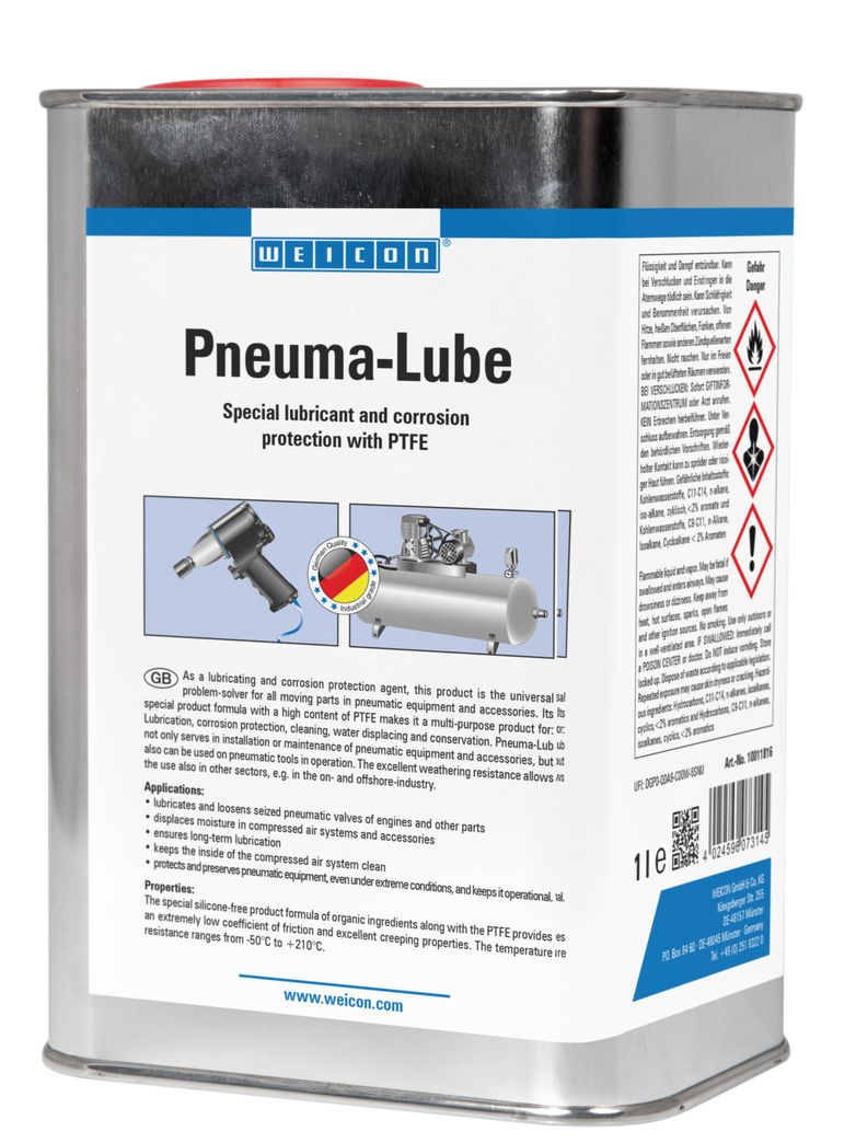 Pneuma-Lube | lubricant with PTFE for pneumatic tools Pneuma-Lube | lubricant with PTFE for pneumatic tools