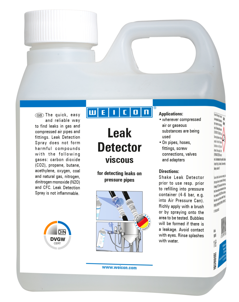 Leak Detection Spray viscous | for locating cracks in pressure lines