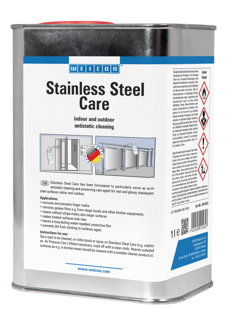 Stainless Steel Care, Liquid | cleaning, protection and care oil for stainless steel