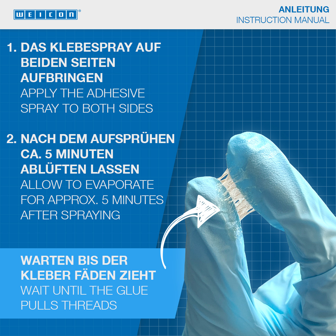 Adhesive Spray XT | sprayable contact adhesive, ideal for cardboard and paper
