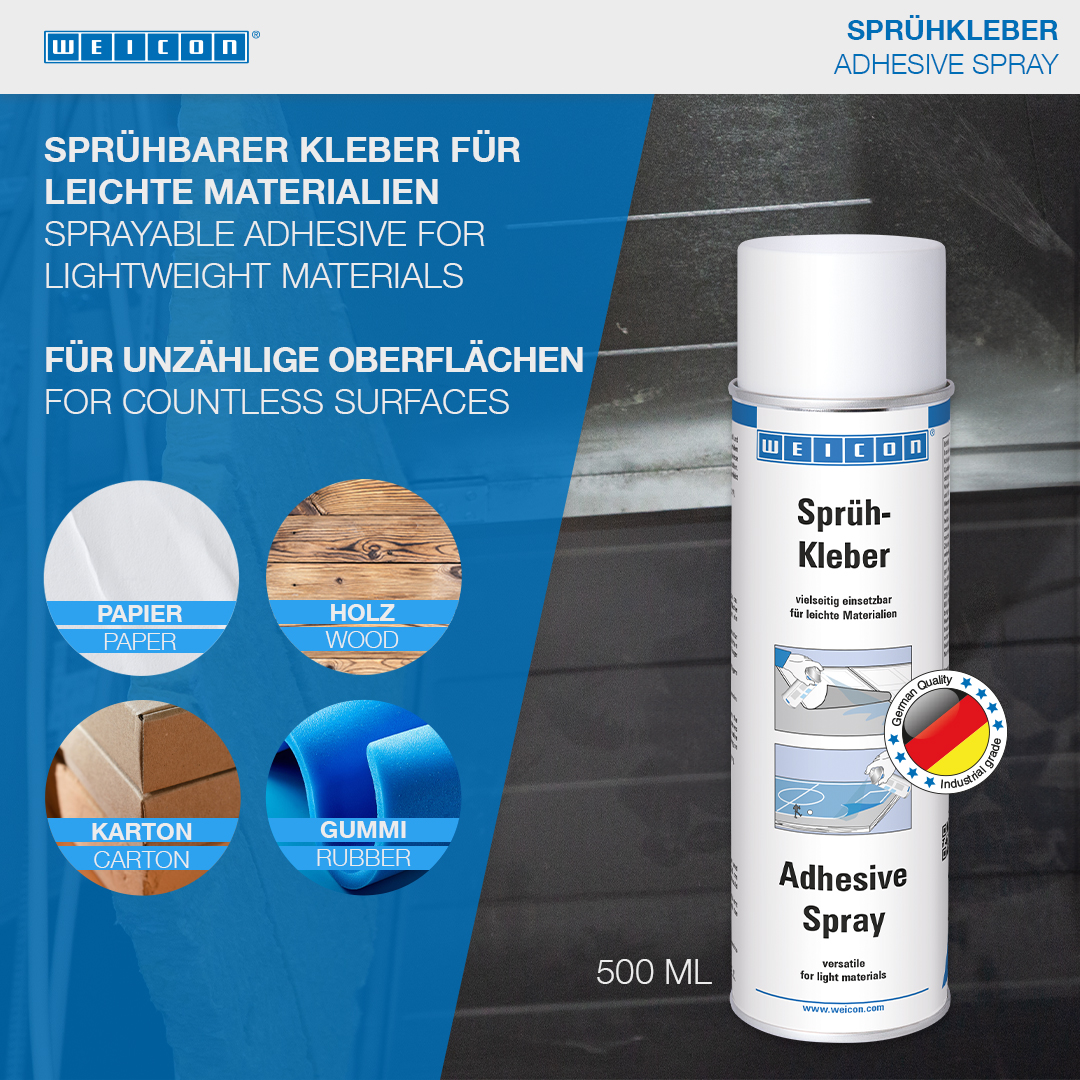 Adhesive Spray XT | sprayable contact adhesive, ideal for cardboard and paper