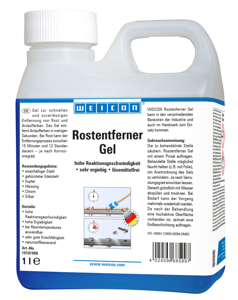 WEICON Rust Remover Gel | fast and reliable removal of rust and tarnish WEICON Rust Remover Gel | fast and reliable removal of rust and tarnish
