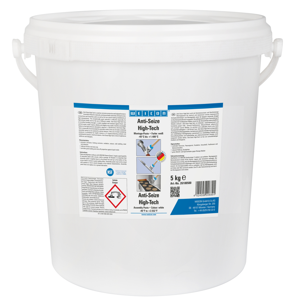 Anti-Seize High-Tech | metal-free lubricant and release agent paste