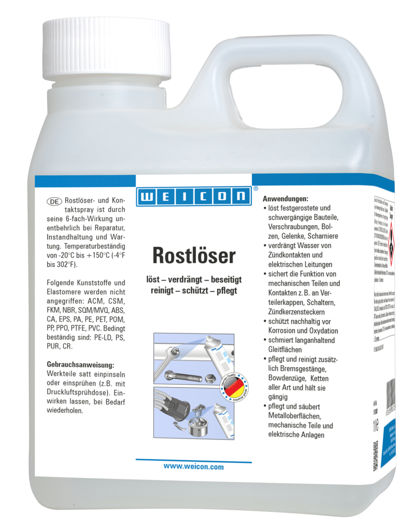 RLC Rust Loosener & Contact, Liquid | creep and care oil with 6-fold function RLC Rust Loosener & Contact, Liquid | creep and care oil with 6-fold function