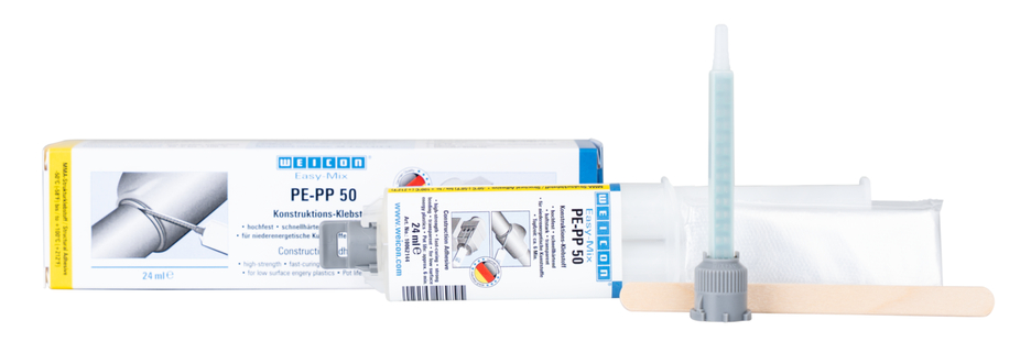Easy-Mix PE-PP 50 | Adhésif de construction à base d'acrylate de méthyle pour matières plastiques spéciales