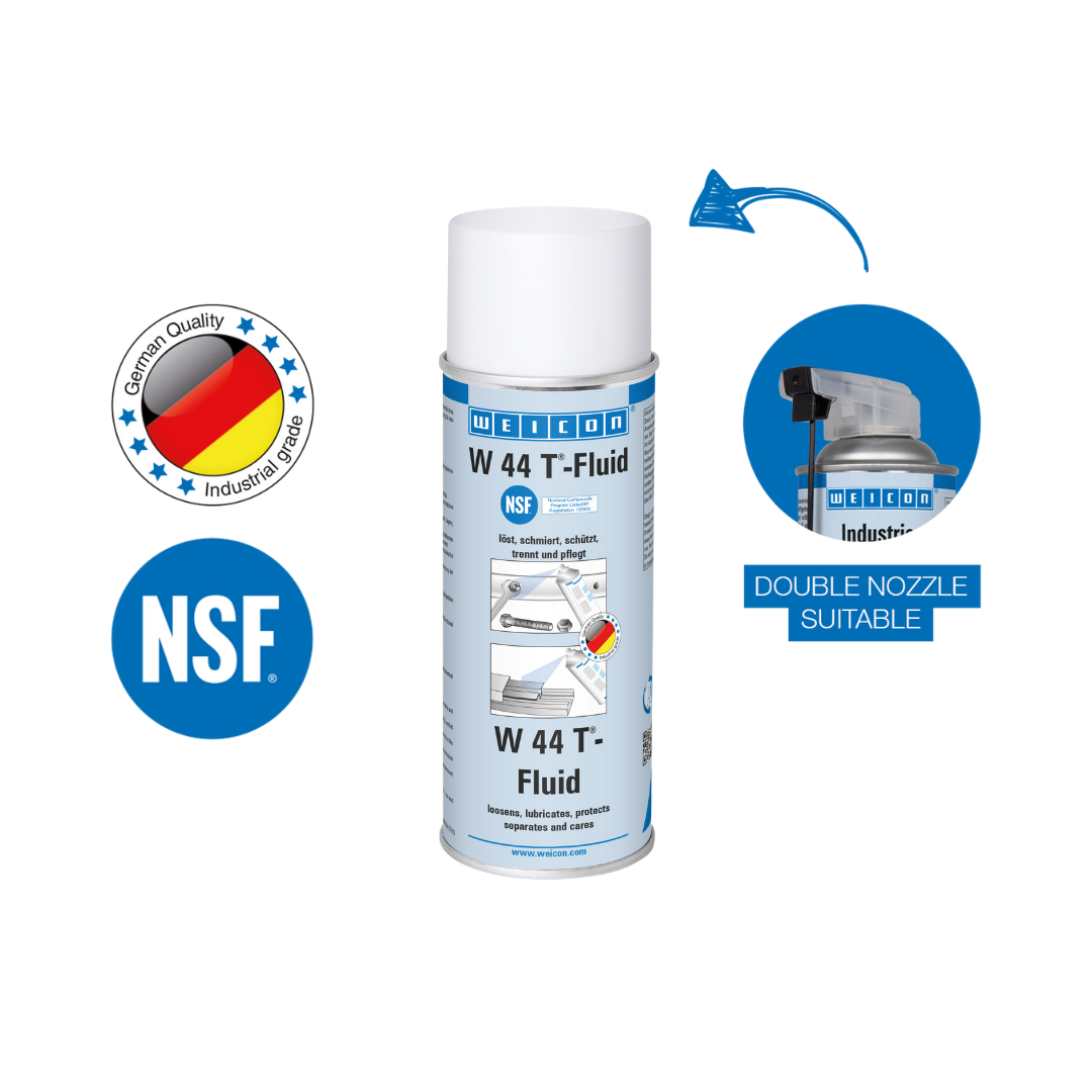 Food-Grade W 44 T® Multi Spray | lubricating and multifunctional oil for the food sector NSF H1
