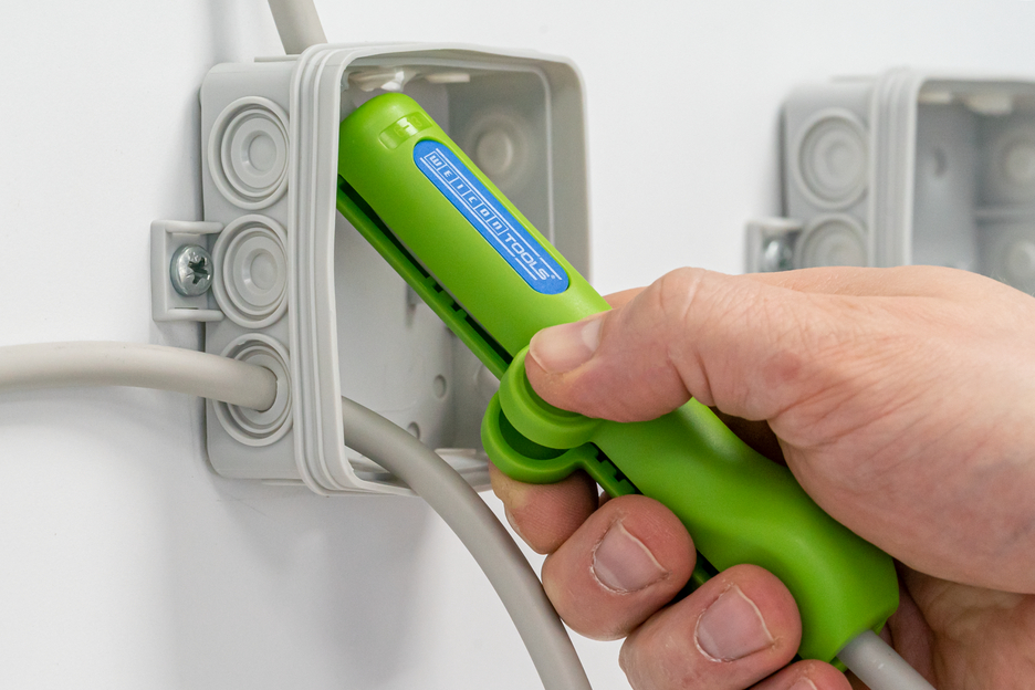 Starter Set Pro Green Line | Stripping tools made from up to 97% renewable raw materialss I 4-piece stripping set for house installations