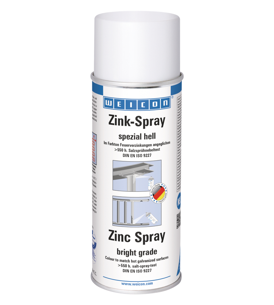 Spray Zinc spécial clair | protection cathodique contre la corrosion avec autorisation pour le secteur alimentaire Spray Zinc spécial clair | protection cathodique contre la corrosion avec autorisation pour le secteur alimentaire
