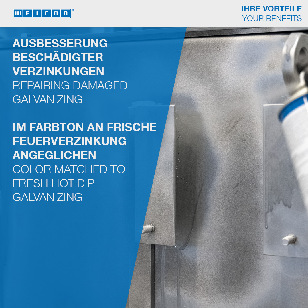 Spray Zinc | protection cathodique contre la corrosion avec autorisation pour le secteur alimentaire