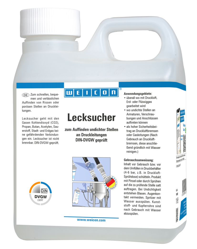 Leak Detection, Liquid | for locating cracks in pressure lines