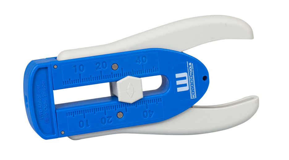 Fibre Optic Stripper | for stripping fibre optic cables Ø 0,125 mm I precise work due to adjustable length stop from 5 - 45 mm