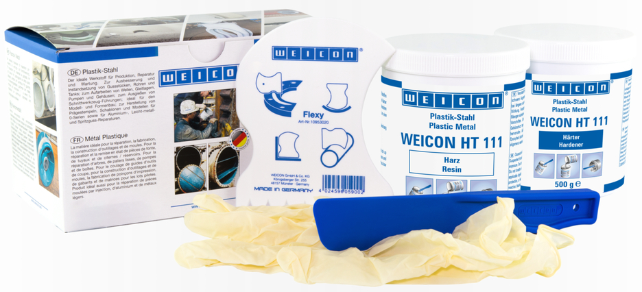 WEICON HT 111 | système à base de résines époxy résistant aux hautes températures pour la réparation et le moulage