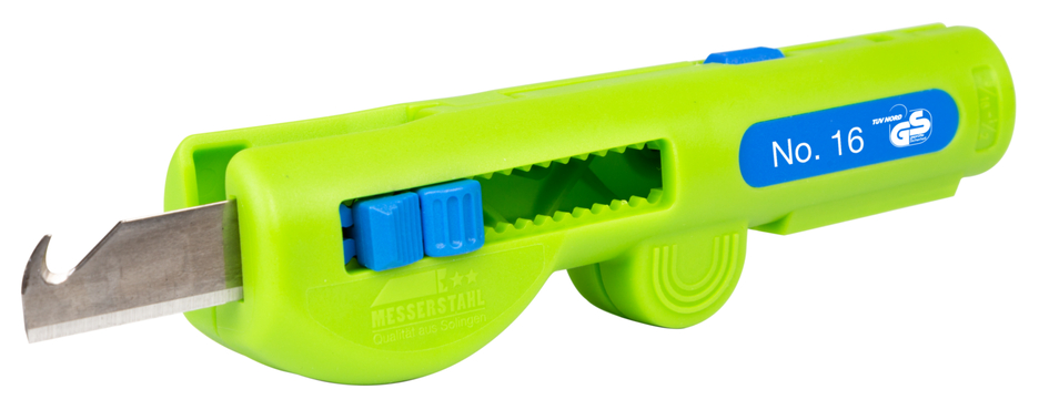 Quadro-Stripper No. 16 Green Line | Stripping tools made from up to 97% renewable raw materials I Multifunctional stripper I Stripping range: 0.5–6.0 mm² I Stripping range: 8–13 mm Ø