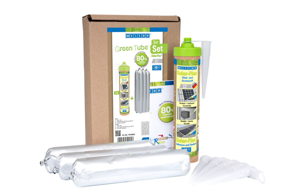 Solar-Flex® | weather-resistant adhesive and sealant for the solar sector, based on MS-Polymer