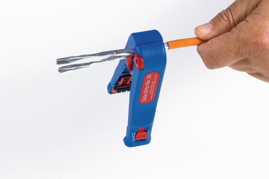 Data-Strip No. 30 | for skinning and stripping data and network cables incl. side cutter