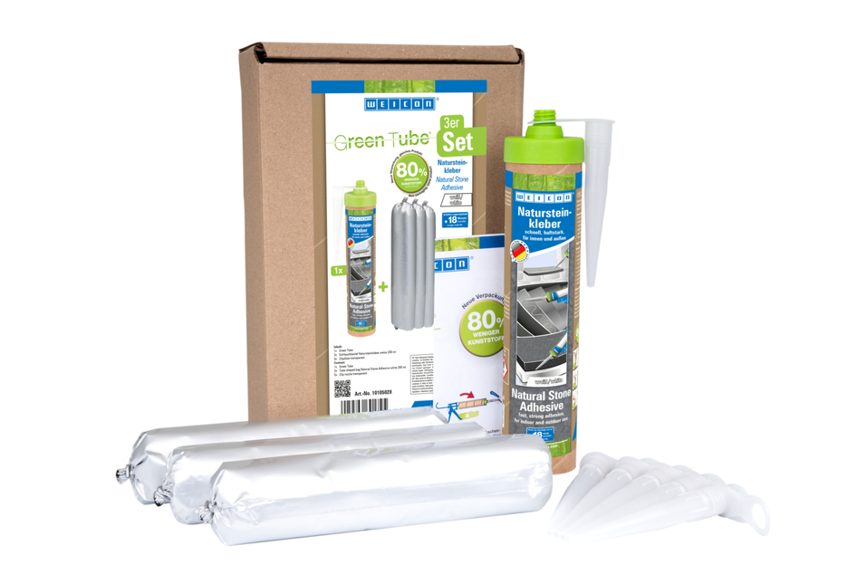 WEICON Colle pour Pierres Naturelles  | pour le montage de la pierre naturelle, de la pierre et de la céramique