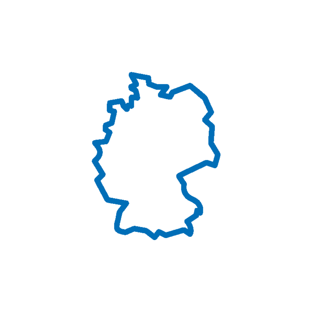 Pictogramme Contours de l'Allemagne