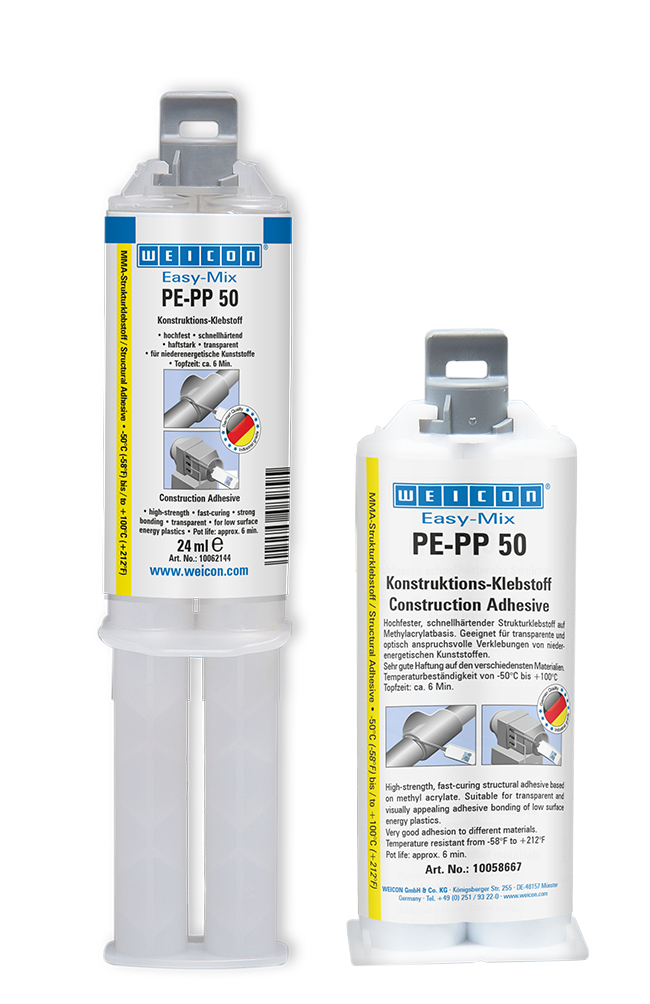 Easy-Mix PE-PP 50 Structural Acrylic Adhesive | construction adhesive based on methyl acrylate for special plastics