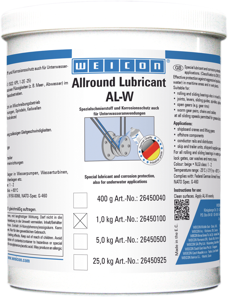 AL-W | special lubricant also for underwater applications
