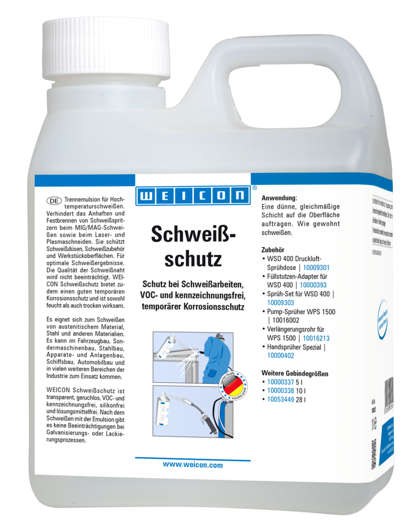 Weld Spatter Protection, Liquid | biodegradable protection for welding work Weld Spatter Protection, Liquid | biodegradable protection for welding work