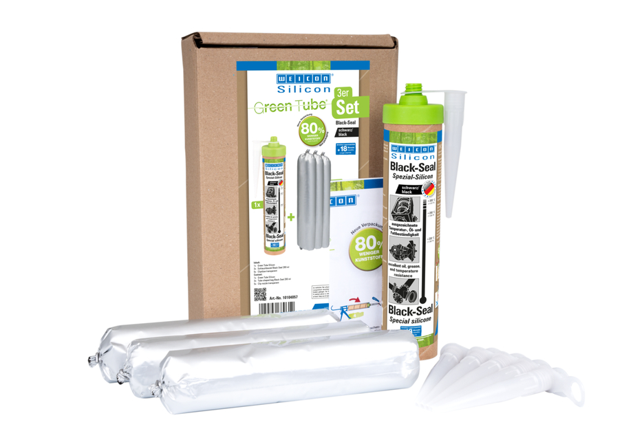 Black-Seal Silicone Spécial | Mastic d'étanchéité à élasticité permanente pour les zones résistantes à l'huile ou à la graisse
