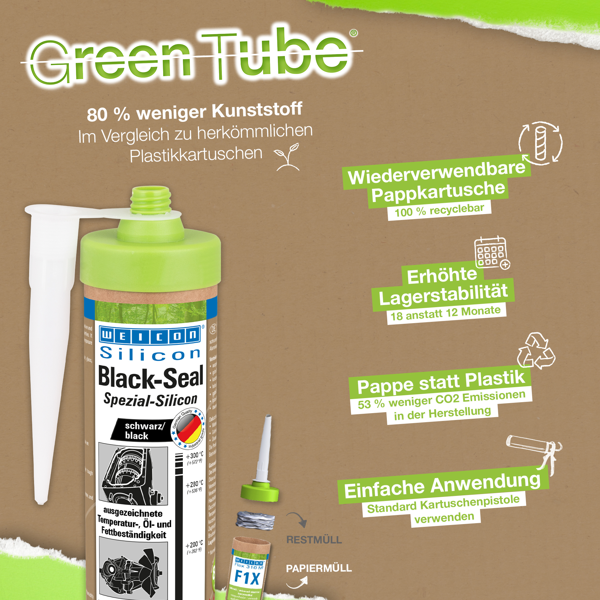 Black-Seal | permanently elastic sealant for oil- or grease-resistant areas