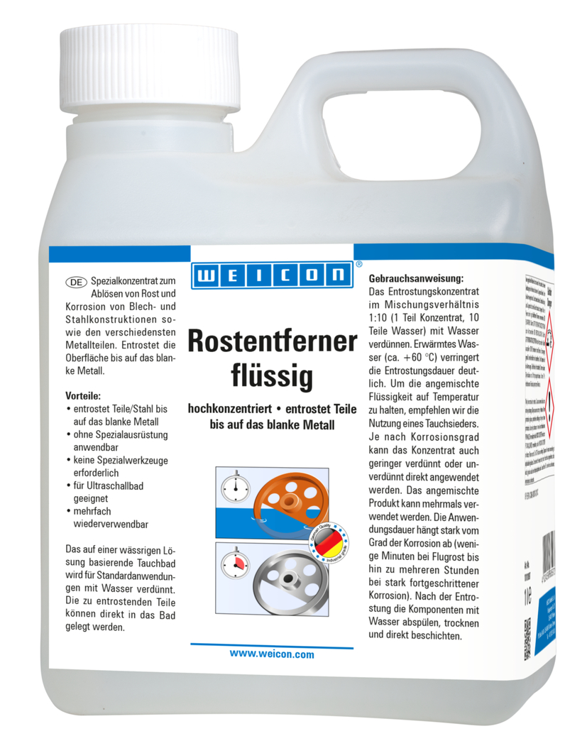 WEICON Rust Remover liquid | highly concentrated dip for removing rust and corrosion WEICON Rust Remover liquid | highly concentrated dip for removing rust and corrosion