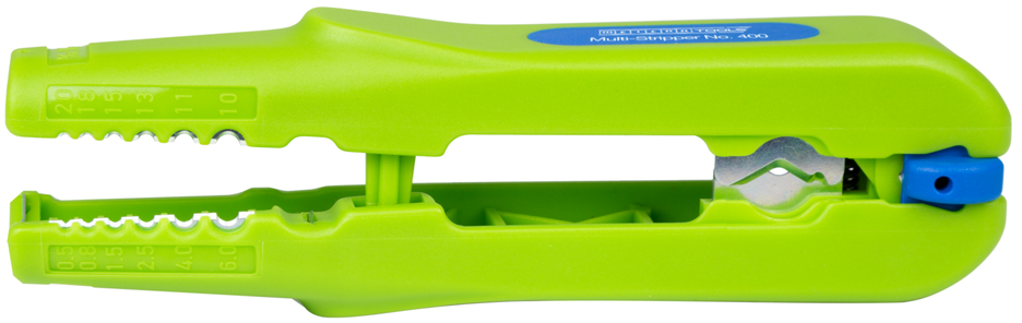 Multi-Stripper No. 400 Green Line | Stripping tools made from up to 97% renewable raw materials I multifunctional stripper, working range stripping 0,5 - 6,0 mm² I skinning 8 - 13 mm Ø I Multifunctional with 4 functions