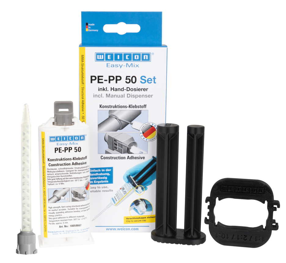 Easy-Mix PE-PP 50 Structural Acrylic Adhesive | construction adhesive based on methyl acrylate for special plastics