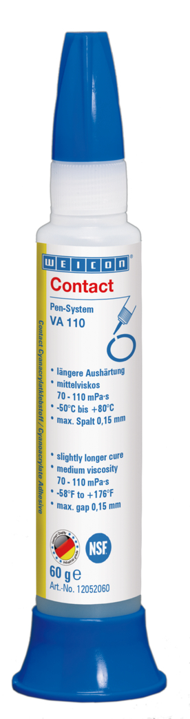 VA 100 Adhésif Cyanoacrylate | Colle instantanée pour métal, matières plastiques et caoutchouc
